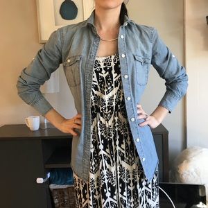 J crew factory shirt chambray xxs good condition!